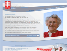Tablet Screenshot of caritas-sozialstation-calbe.de
